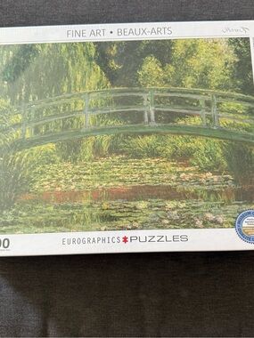 Eurographics Monet Water Lily Bridge Puzzle -Landscape 1000 pieces- unopened
